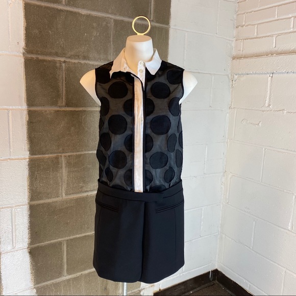 Victoria Beckham polka dot collared dress - Picture 1 of 6